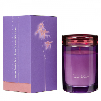 Paul Smith Duftkerze Jasmine, Glasgefäss, violet-rot mit Verpackung